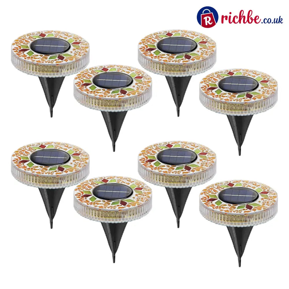 🔅Solar Outdoor Mosaic Disk Lights - Hot Sale