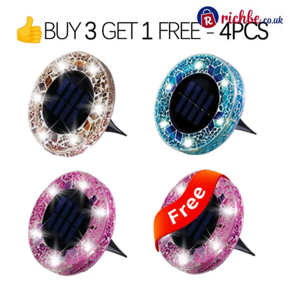 🔅Solar Outdoor Mosaic Disk Lights - Hot Sale