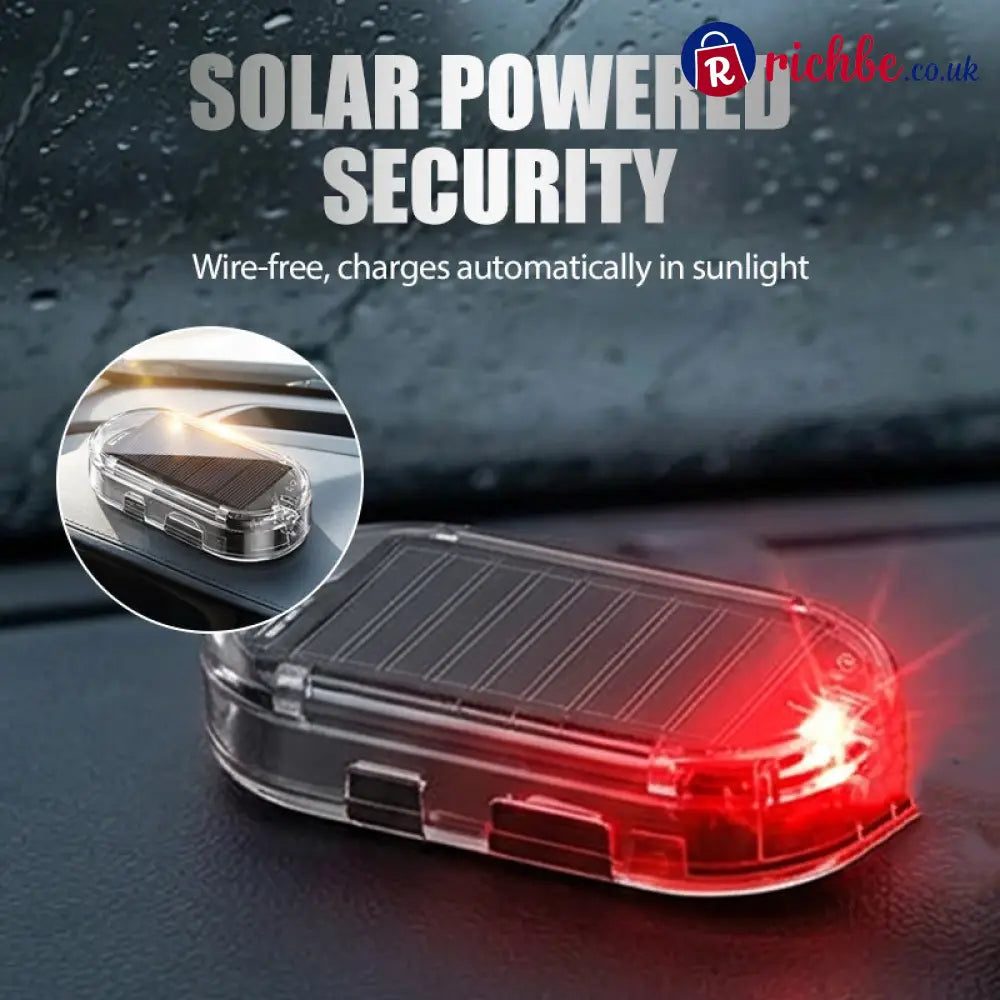 Solar Powered Car Anti-Theft Warning Light - Car Accessories