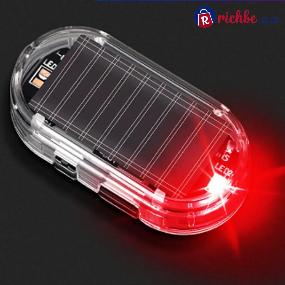 Solar Powered Car Anti-Theft Warning Light - Car Accessories