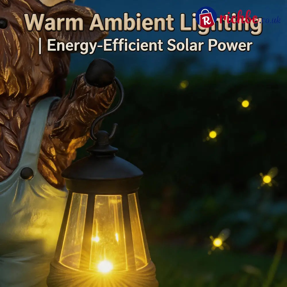 Solar-Powered Scottish Highland Bull Garden Welcome Light