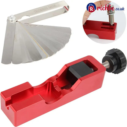 🛠️Spark Plug Gap Tool with Feeler Gauge - Red