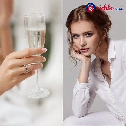 Sparkling Spinning Ring Relieves Anxiety Symbolizes Vows & Luck Waterproof & Fade-Resistant💍