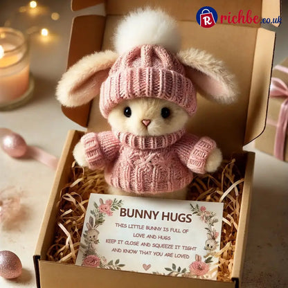 🎉Special Sale🐇Handmade Mini Bunny Hug Cute Easter Gift🎁 - Pink