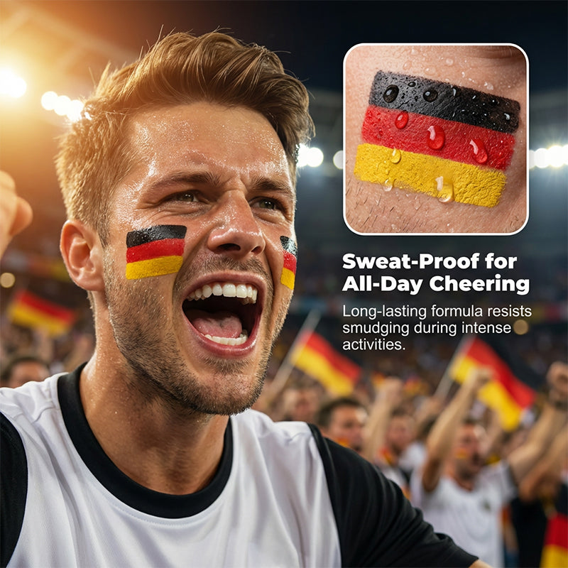 ⚽National Flag Face Paint Stick for Sports Fans