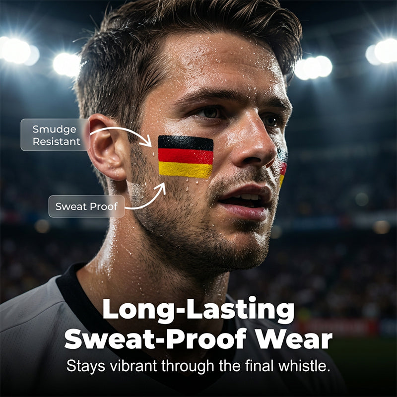 ⚽National Flag Face Paint Stick for Sports Fans