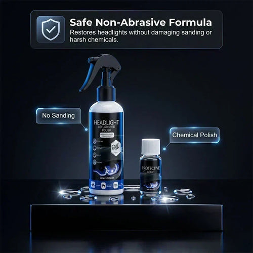 🏆LAST DAY SALE: ONLY ￡9.99!!🚗 🔆Professional Car Headlight Restoration Kit🫧 – Removes yellowing & scratches, restores clarity & UV protection – easy DIY solution ✨