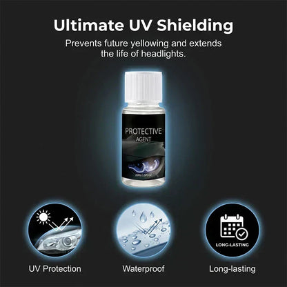 🏆LAST DAY SALE: ONLY ￡9.99!!🚗 🔆Professional Car Headlight Restoration Kit🫧 – Removes yellowing & scratches, restores clarity & UV protection – easy DIY solution ✨