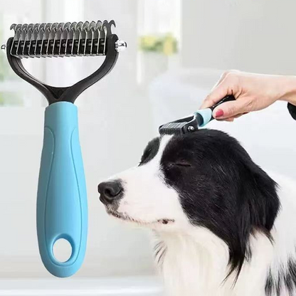 ⏰LAST DAY SALE: Only £7.99🔥Dual-Sided Pet Grooming Comb for Dogs & Cats