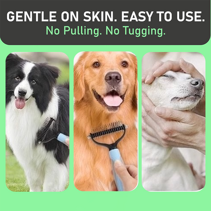 ⏰LAST DAY SALE: Only £7.99🔥Dual-Sided Pet Grooming Comb for Dogs & Cats
