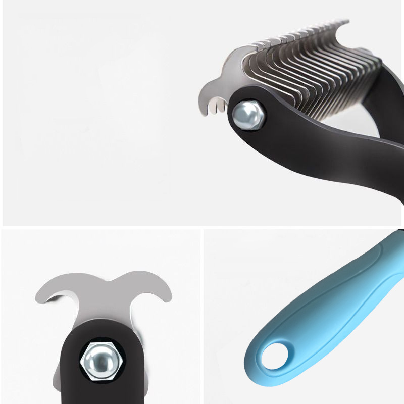 ⏰LAST DAY SALE: Only £7.99🔥Dual-Sided Pet Grooming Comb for Dogs & Cats
