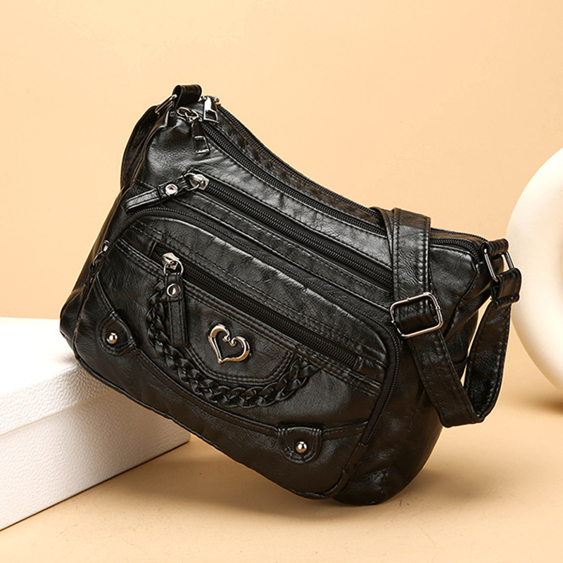 📢📢 Women's Soft PU Leather Multi-Pocket Crossbody Bag