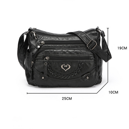 📢📢 Women's Soft PU Leather Multi-Pocket Crossbody Bag