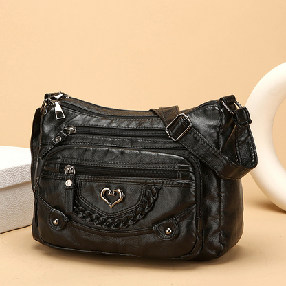 📢📢 Women's Soft PU Leather Multi-Pocket Crossbody Bag