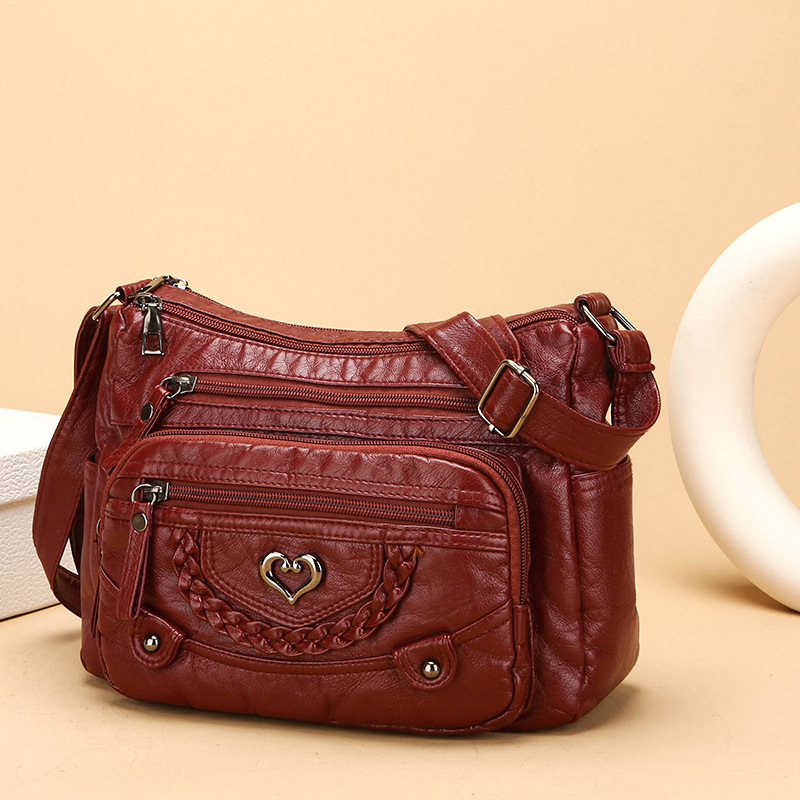 📢📢 Women's Soft PU Leather Multi-Pocket Crossbody Bag