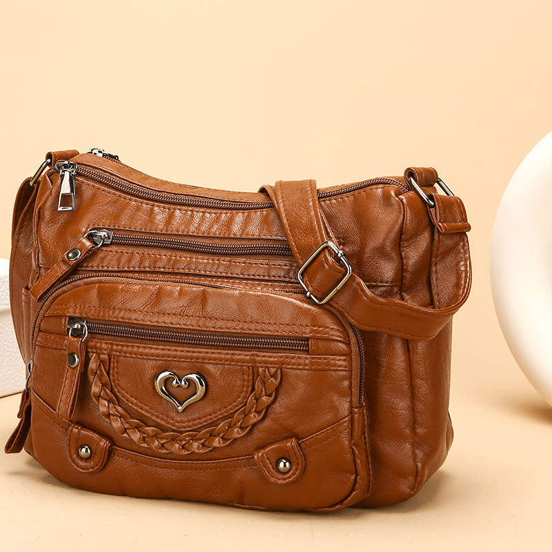 📢📢 Women's Soft PU Leather Multi-Pocket Crossbody Bag
