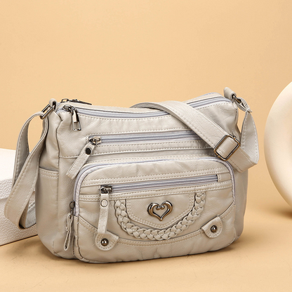 📢📢 Women's Soft PU Leather Multi-Pocket Crossbody Bag
