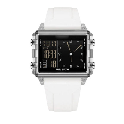 ⌚ 48% OFF NOW! 💥 Water-Resistant Transparent Digital Watch – 50M, luminous display & hybrid design – Perfect for sports & daily wear ✨