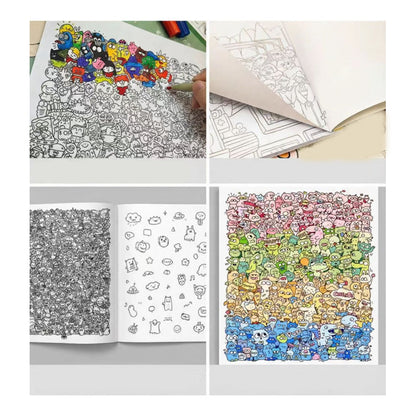 Creative Doodle Art Coloring Book 🖌️📖