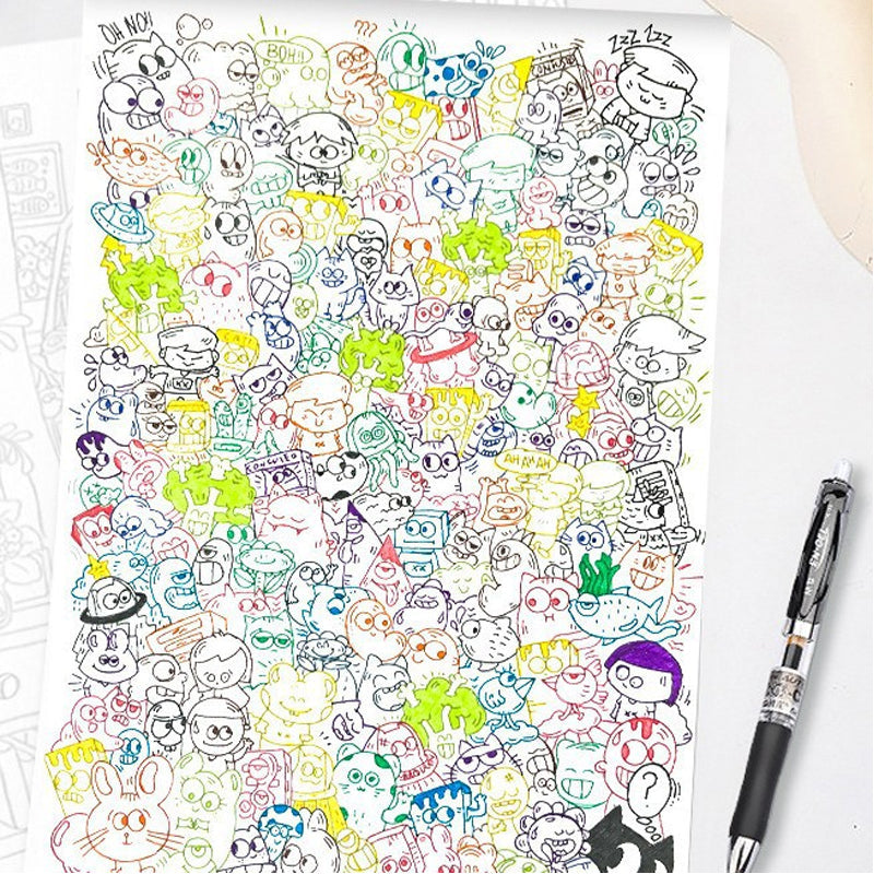 Creative Doodle Art Coloring Book 🖌️📖