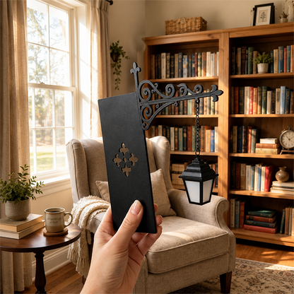 Miniature Retro Streetlight Bookend Light 📖✨