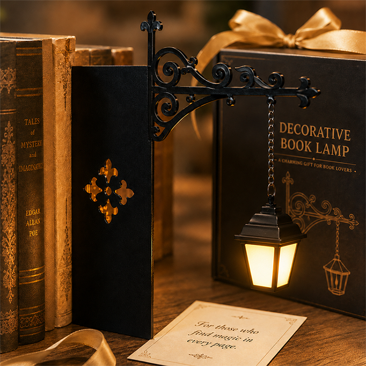 Miniature Retro Streetlight Bookend Light 📖✨