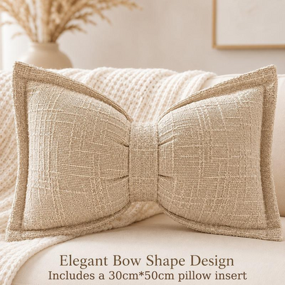 🎀 49% OFF NOW! 🛋️ Soft Chenille Bow-Shaped Throw Pillow – Ultra-soft, plush & decorative – Perfect for sofas, beds & cozy corners ✨