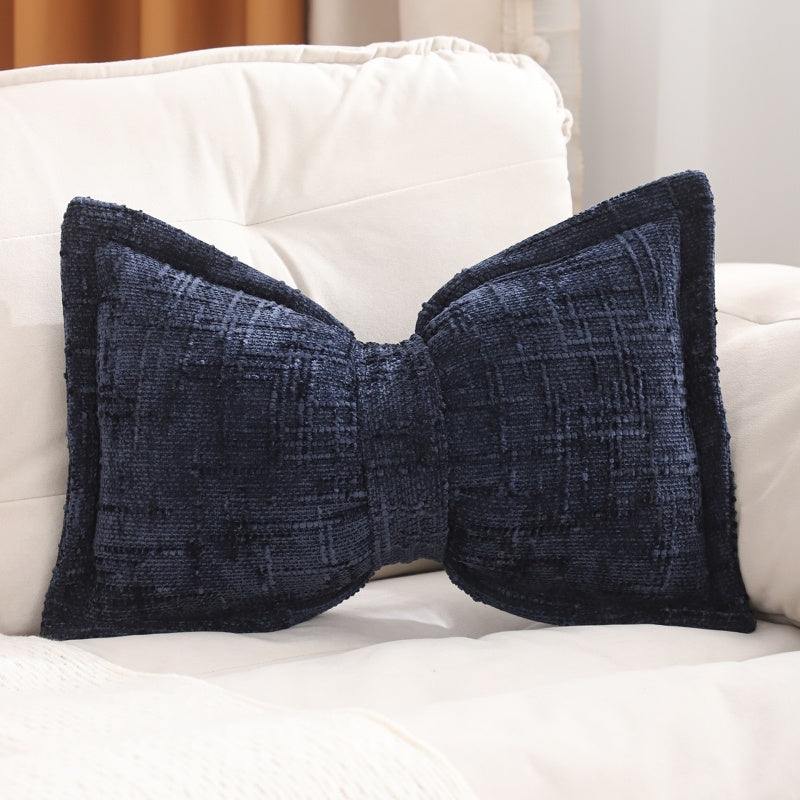 🎀 49% OFF NOW! 🛋️ Soft Chenille Bow-Shaped Throw Pillow – Ultra-soft, plush & decorative – Perfect for sofas, beds & cozy corners ✨