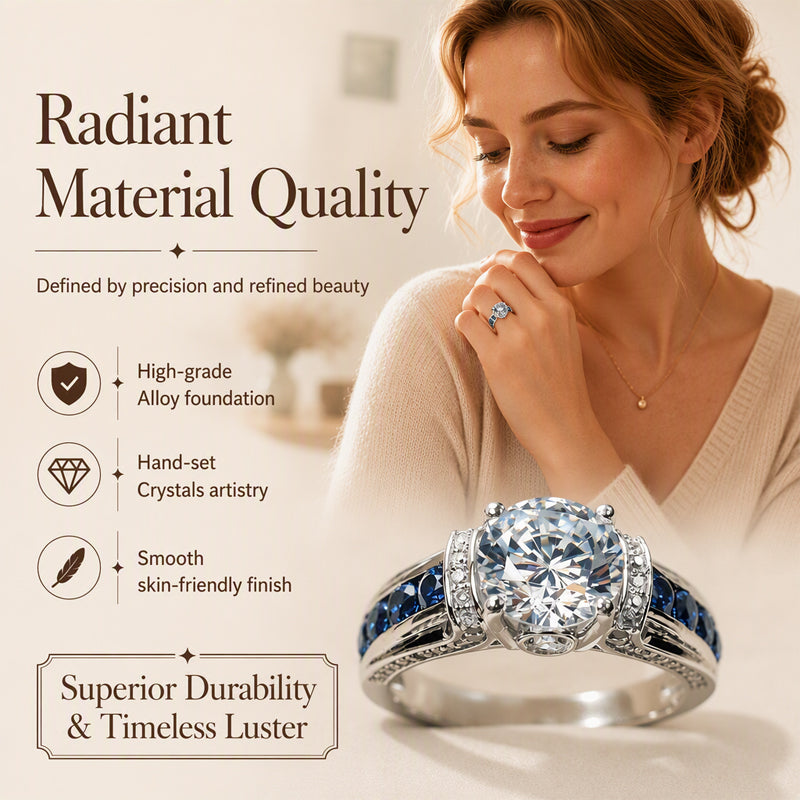 📢📢50% OFF !! ⏰Elegant Cubic Zirconia Cocktail Ring