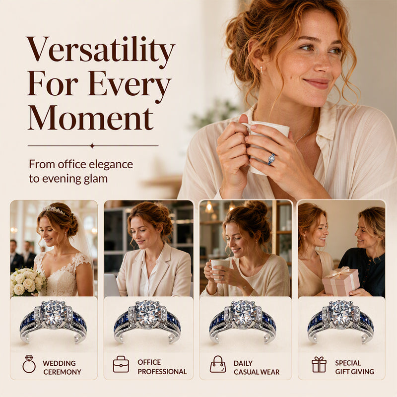 📢📢50% OFF !! ⏰Elegant Cubic Zirconia Cocktail Ring