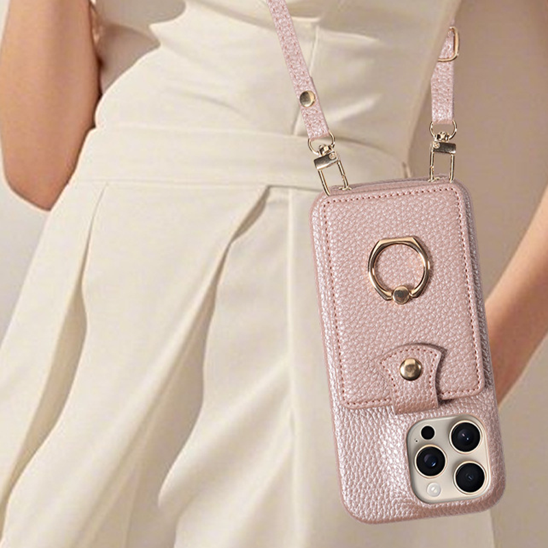 🎉 LIMITED TIME 50% OFF! 📱 Crossbody Wallet Phone Case – RFID Blocking, Accordion Card Slot & Detachable Strap – Litchi Pattern PU Leather ✨