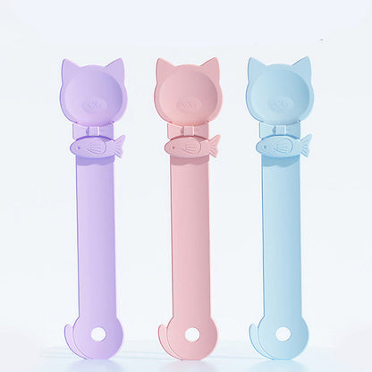 🥳HOT SALE🥳💞50K+ SOLD! Cat Feeder Spoon – From £6.99! BPA-free, one-hand squeeze & wide spoon. Clean feeding – grab yours! ✅