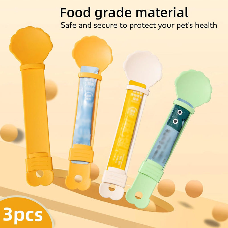 🥳HOT SALE🥳💞50K+ SOLD! Cat Feeder Spoon – From £6.99! BPA-free, one-hand squeeze & wide spoon. Clean feeding – grab yours! ✅