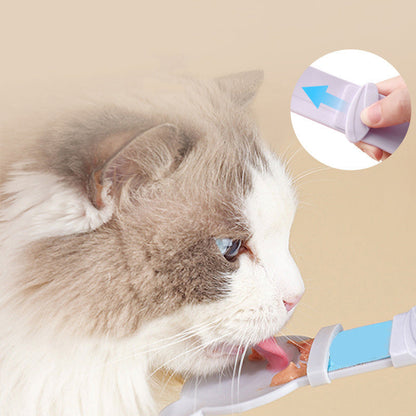 🥳HOT SALE🥳💞50K+ SOLD! Cat Feeder Spoon – From £6.99! BPA-free, one-hand squeeze & wide spoon. Clean feeding – grab yours! ✅