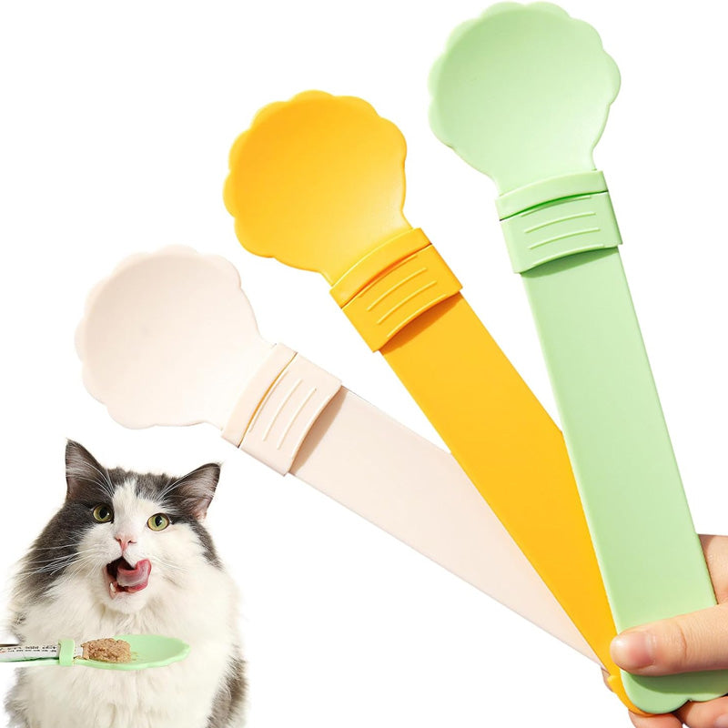 🥳HOT SALE🥳💞50K+ SOLD! Cat Feeder Spoon – From £6.99! BPA-free, one-hand squeeze & wide spoon. Clean feeding – grab yours! ✅
