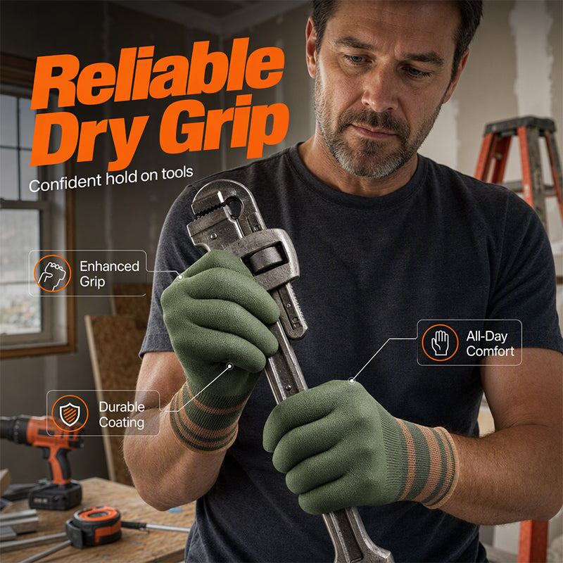 📢📢Buy 1 Get Free 1 !! ⏰Flexible Breathable Non-Slip Work Gloves