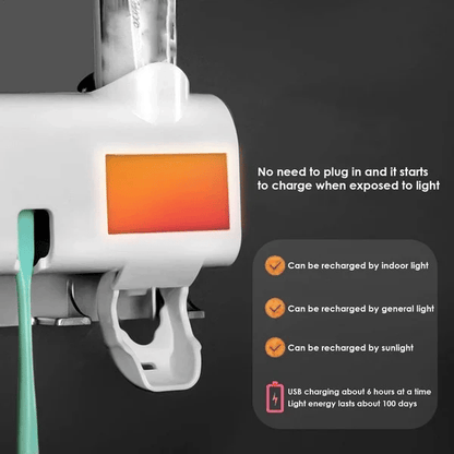 🎁Clearance Sale 49% OFF💥Smart UV Sterilizing Toothbrush Holder🦷