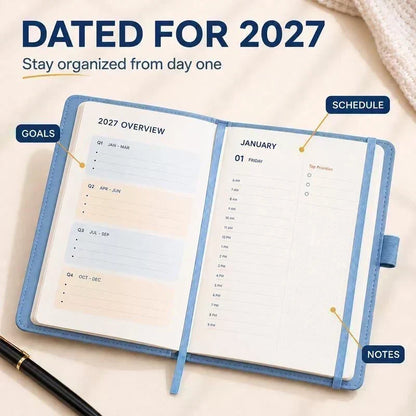 📢📢48% OFF !! ⏰A5 2027 One‑Day‑Per‑Page Diary Notebook ✨