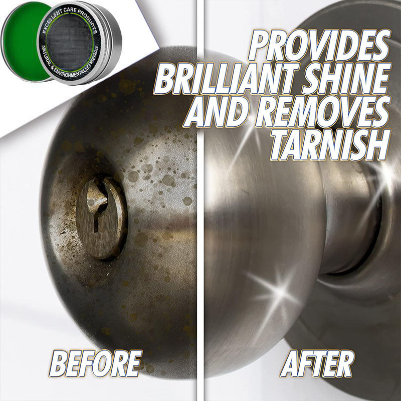 ✨ All‑Purpose Mirror Shine Metal Wax Polish‑ Natural Environment‑Friendly Metal Polishing Paste, Restores & Shines Stainless Steel, Chrome & Metal Surfaces, Removes Oxidation & Tarnish