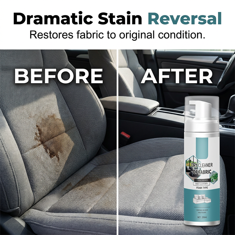 🧼40% OFF NOW! Lift Stains Instantly! No-Rinse Quick-Dry Fabric Foam Cleaner‑Portable Upholstery Stain Remover for Sofa, Carpet & Fabric Cushions