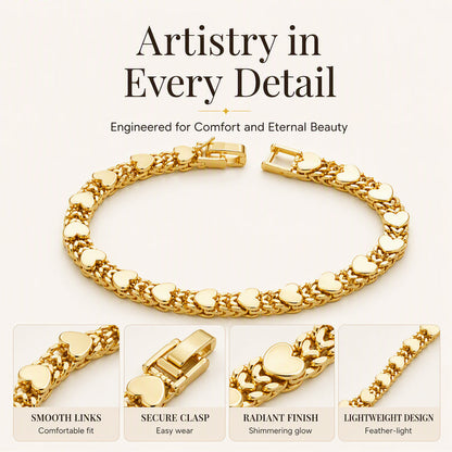 🌸 🌸Women's Elegant Heart Link Bracelet