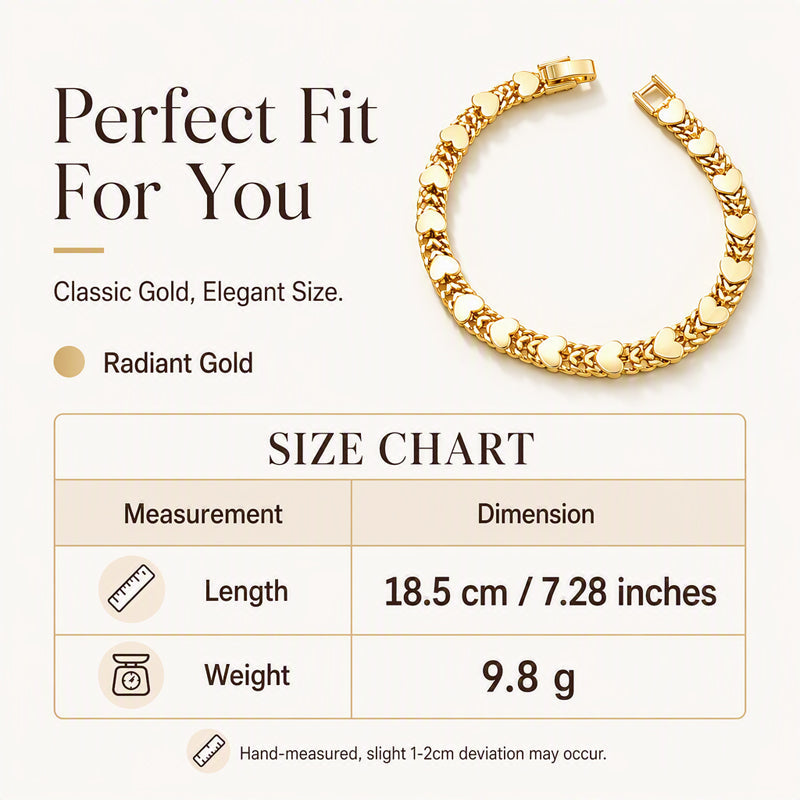 🌸 🌸Women's Elegant Heart Link Bracelet