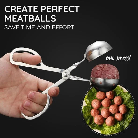 📢📢49% OFF !! ⏰Stainless Steel Meatball Maker – 304 Food-Grade Steel, Non-Stick Smooth Surface & One-Press Design – Perfect Meatballs in Seconds ✨
