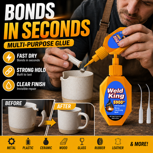 🥳BUY 1 GET 1 FREE 🛠️💪 Quick-Dry Super Glue – bonds metal, wood, plastic, ceramic & more in seconds! No more binning favourite mugs or loose shoe soles – a tiny drop fixes everything! 🏠✅
