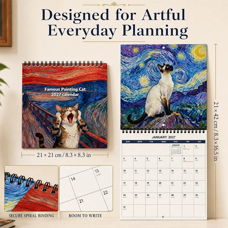 ⏳Limited-time 49% off⏰2027 Funny Cat Meme Calendar🐱📅