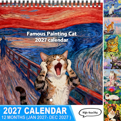 ⏳Limited-time 49% off⏰2027 Funny Cat Meme Calendar🐱📅