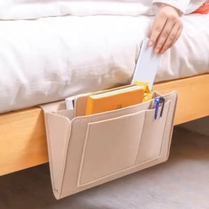🛏️ Save 49%! 🧺 Bedside Hanging Caddy – Multi‑pocket felt organizer for dorm & bunk ✨