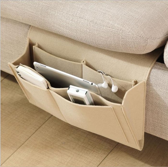 🛏️ Save 49%! 🧺 Bedside Hanging Caddy – Multi‑pocket felt organizer for dorm & bunk ✨