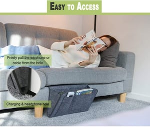 🛏️ Save 49%! 🧺 Bedside Hanging Caddy – Multi‑pocket felt organizer for dorm & bunk ✨