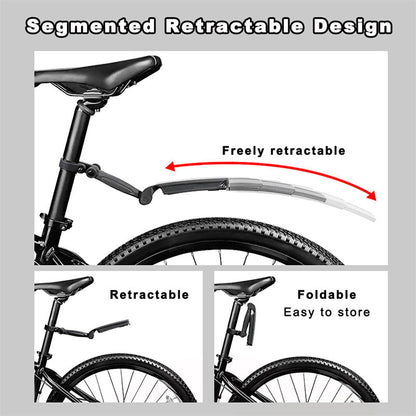 📢📢40% OFF !! ⏰Retractable & Adjustable Bicycle Mudguard Set